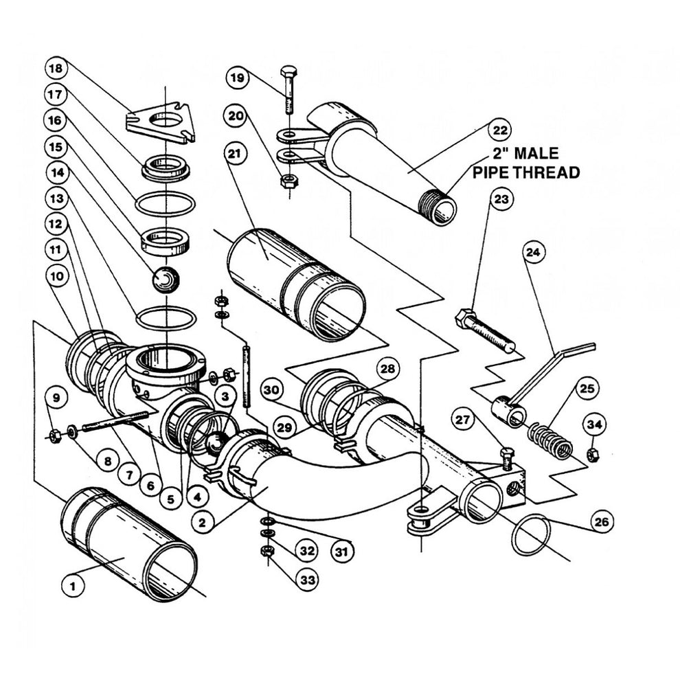 C30MG Manifold Assembly Parts By Multiquip