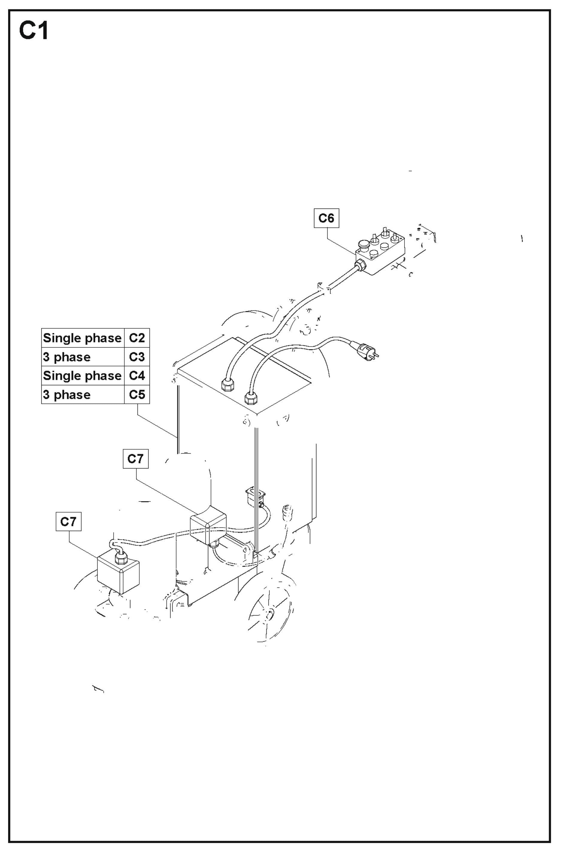 C1 Parts For PG 530,To Machine Number 1208-3,2008-10 By Husqvarna