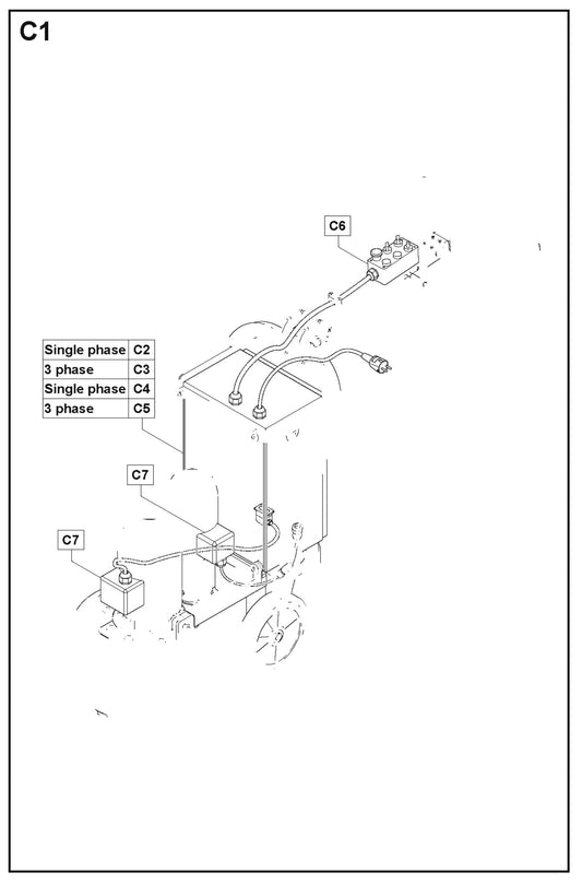 C1 Parts For PG 530,To Machine Number 1208-3,2008-10 By Husqvarna