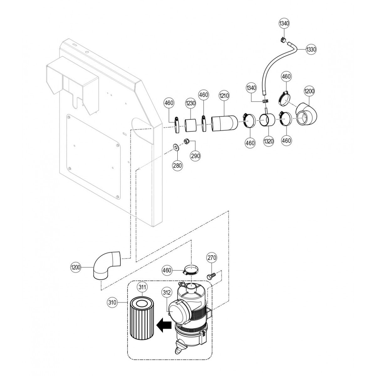 C30HDGA PUMP — Air Cleaner Assembly Parts By Multiquip