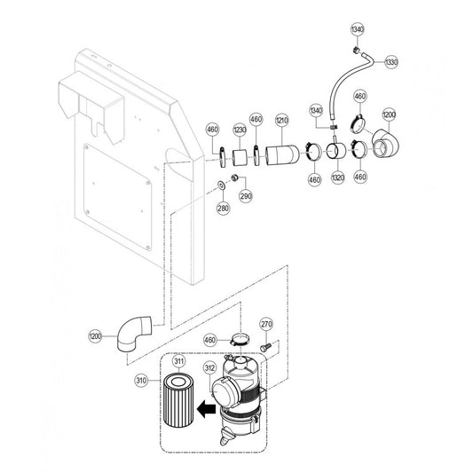 C30HDGA PUMP — Air Cleaner Assembly Parts By Multiquip