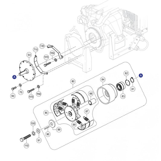 C30HDGA PUMP — Clutch Assembly Parts By Multiquip