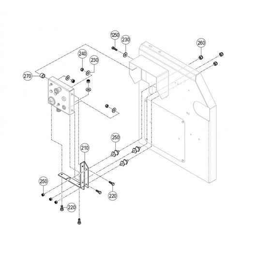 C30HDGA PUMP — Control Box Mounting Assembly Parts By Multiquip