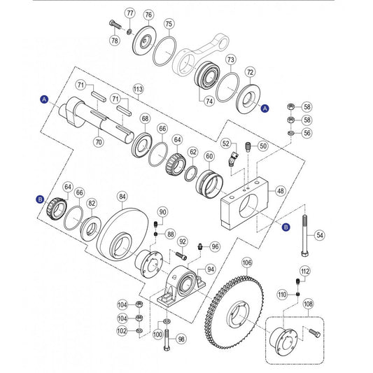 C30HDGA PUMP — Crankshaft Assembly Parts By Multiquip