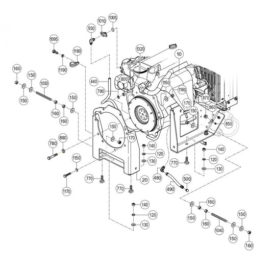 C30HDGA PUMP — Engine Mounting Assembly Parts By Multiquip