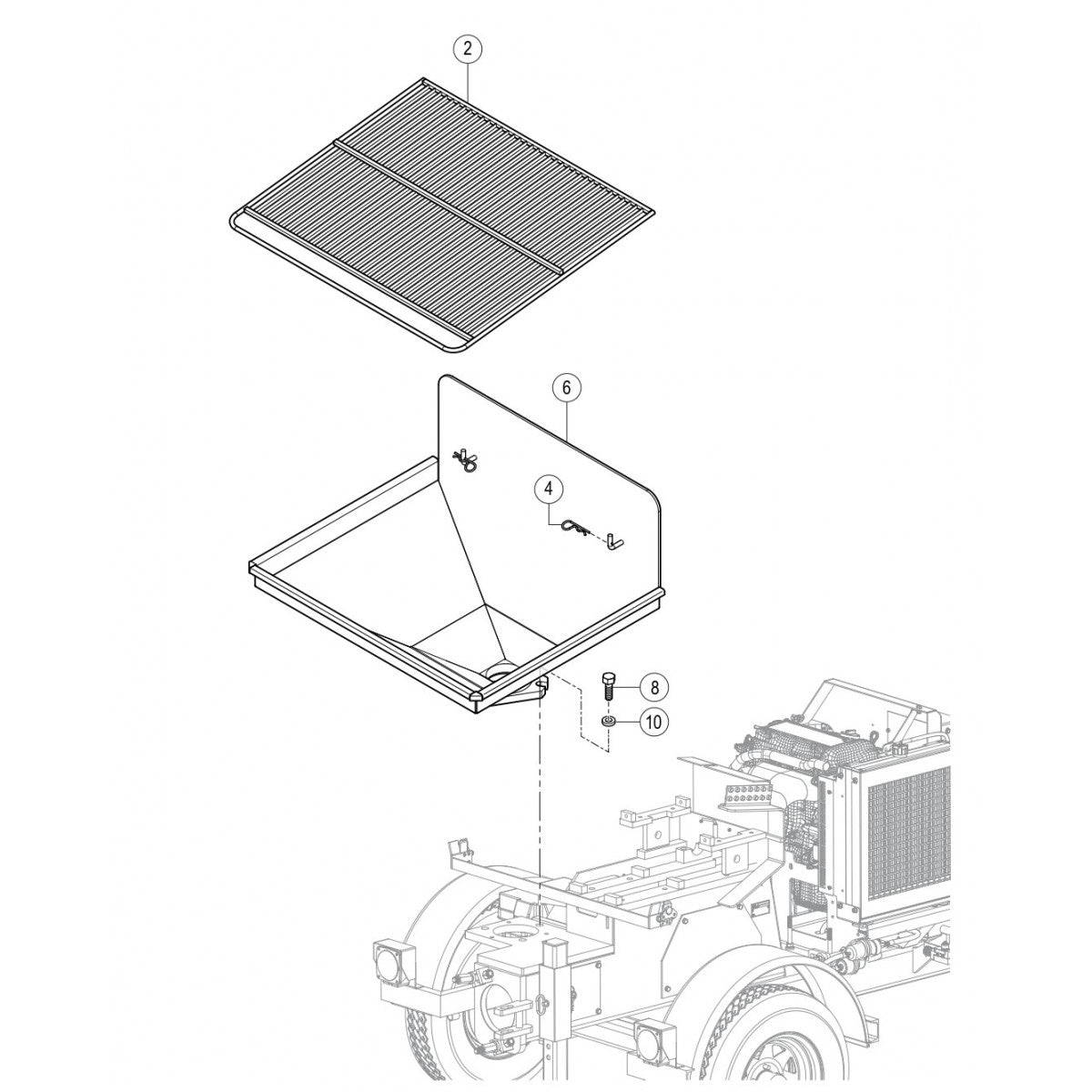 C30HDGA PUMP — Hopper Assembly Parts By Multiquip