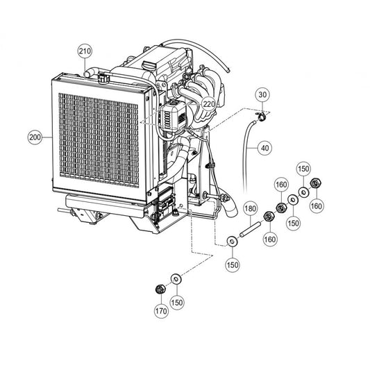 C30HDGA PUMP — Radiator Assembly Parts By Multiquip