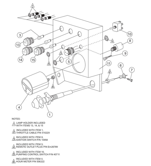 C30HDZ PUMP — Control Box Assembly Parts By Multiquip