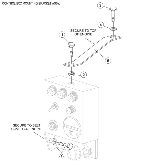 C30HDZ PUMP — Control Box Mounting Assembly Parts By Multiquip