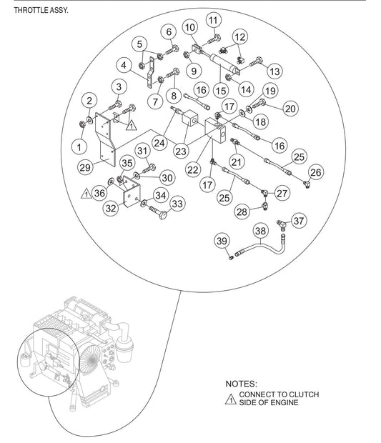 C30HDZ PUMP — Throttle Assembly Parts By Multiquip