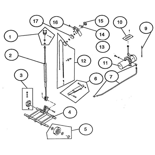C35B Hydraulic Lift Group Parts By Norton Clippers