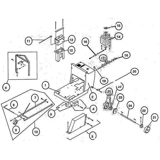 C35B Main Frame Group Parts By Norton Clippers