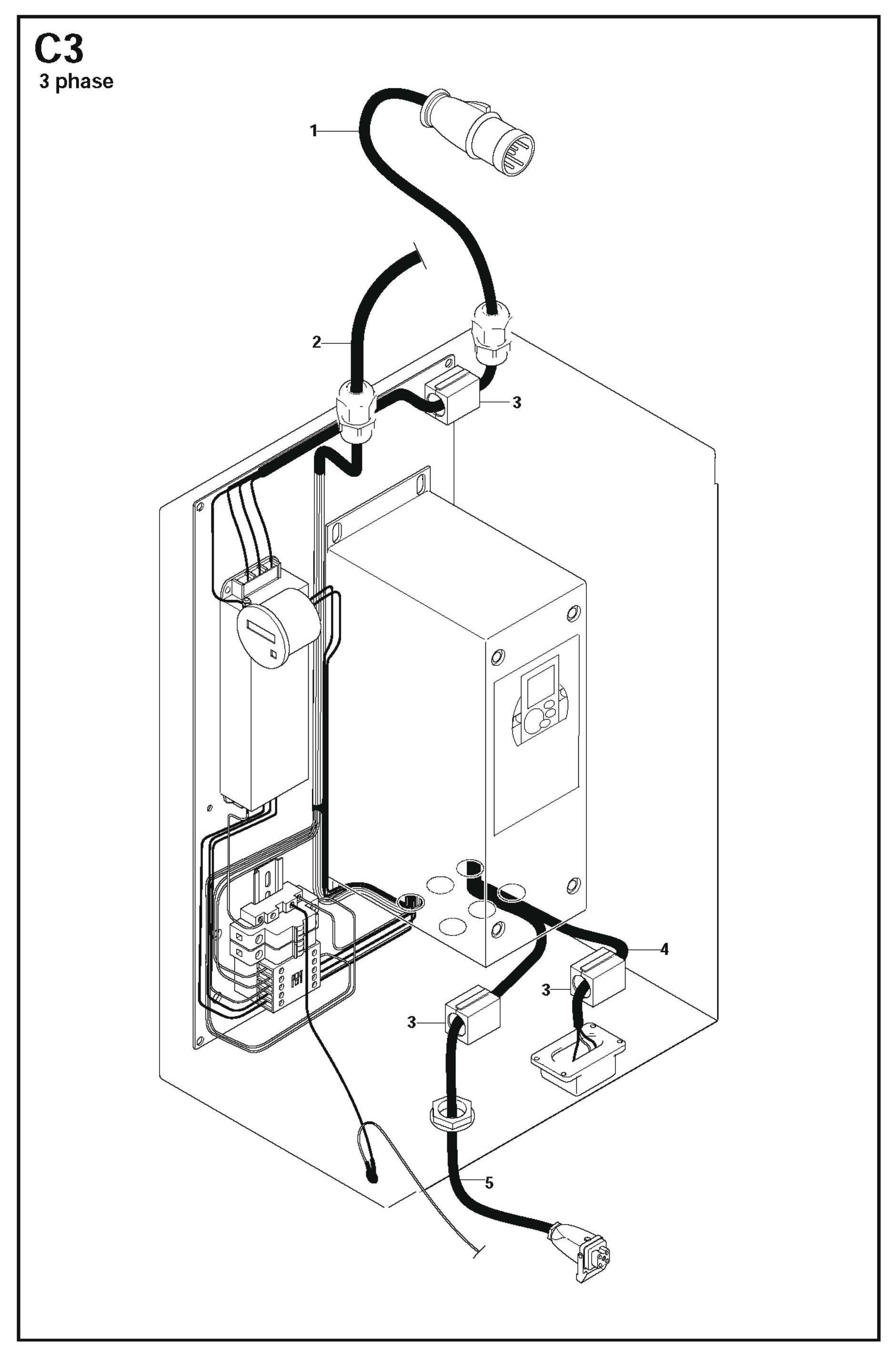 C3 3 Phase Parts For PG 530,To Machine Number 1208-3,2008-10 By Husqvarna