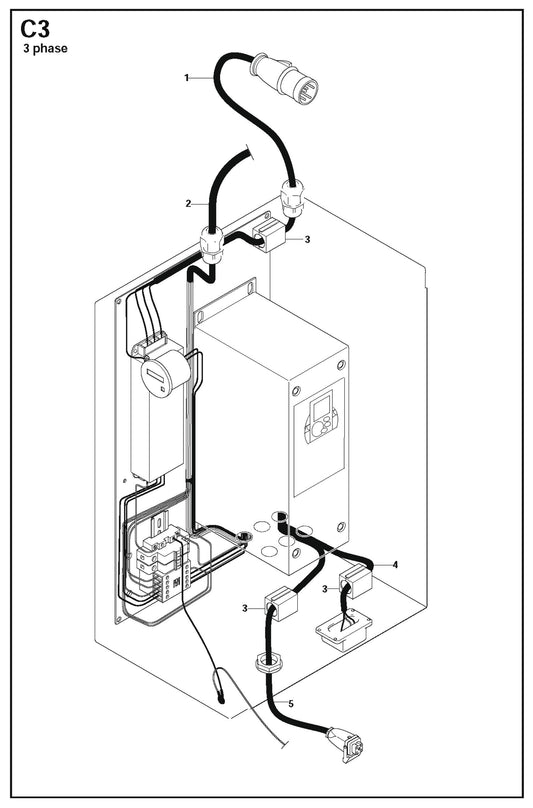 C3 3 Phase Parts For PG 530,To Machine Number 1208-3,2008-10 By Husqvarna