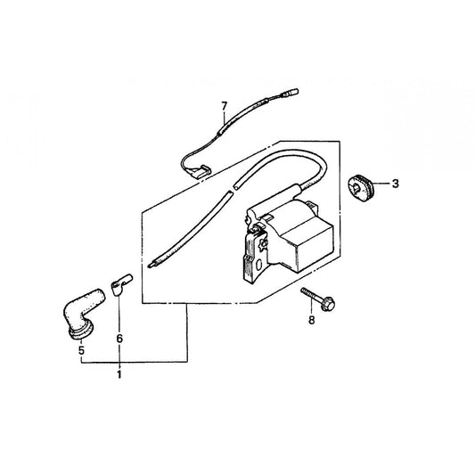 C4 Finisher Trowel - Honda G100K2QA2 Ignition Coil Assembly Parts by Multiquip Whiteman