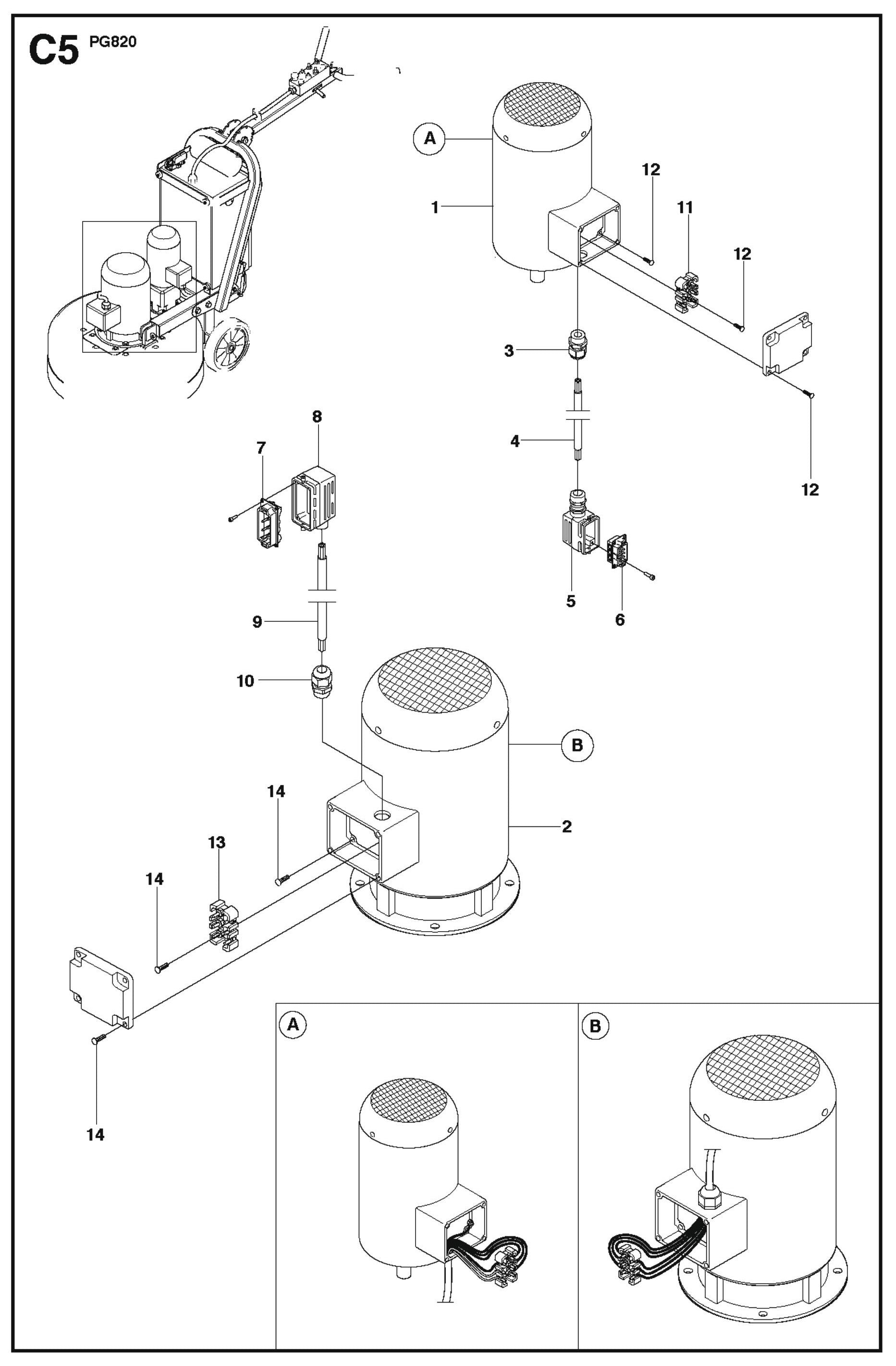 C5 Parts For PG 820 By Husqvarna