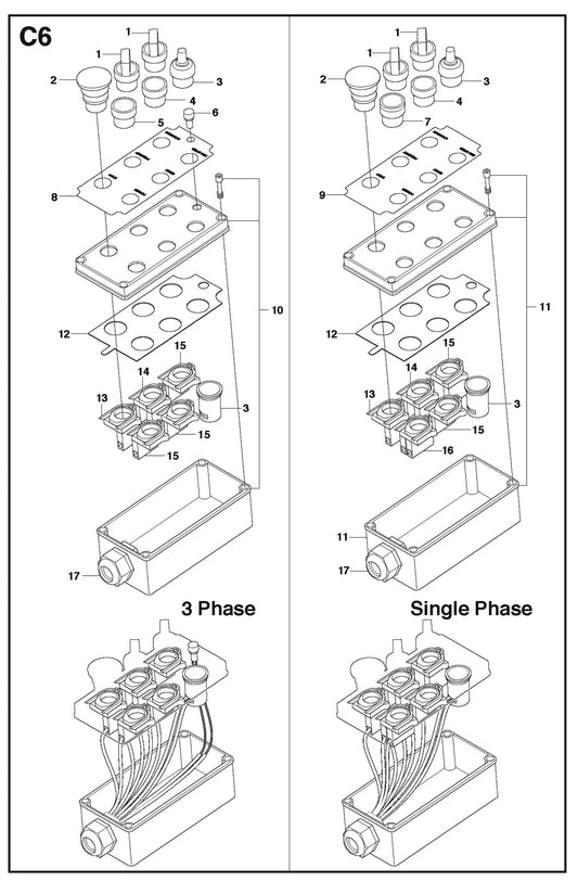 C6 Parts For PG 530 By Husqvarna