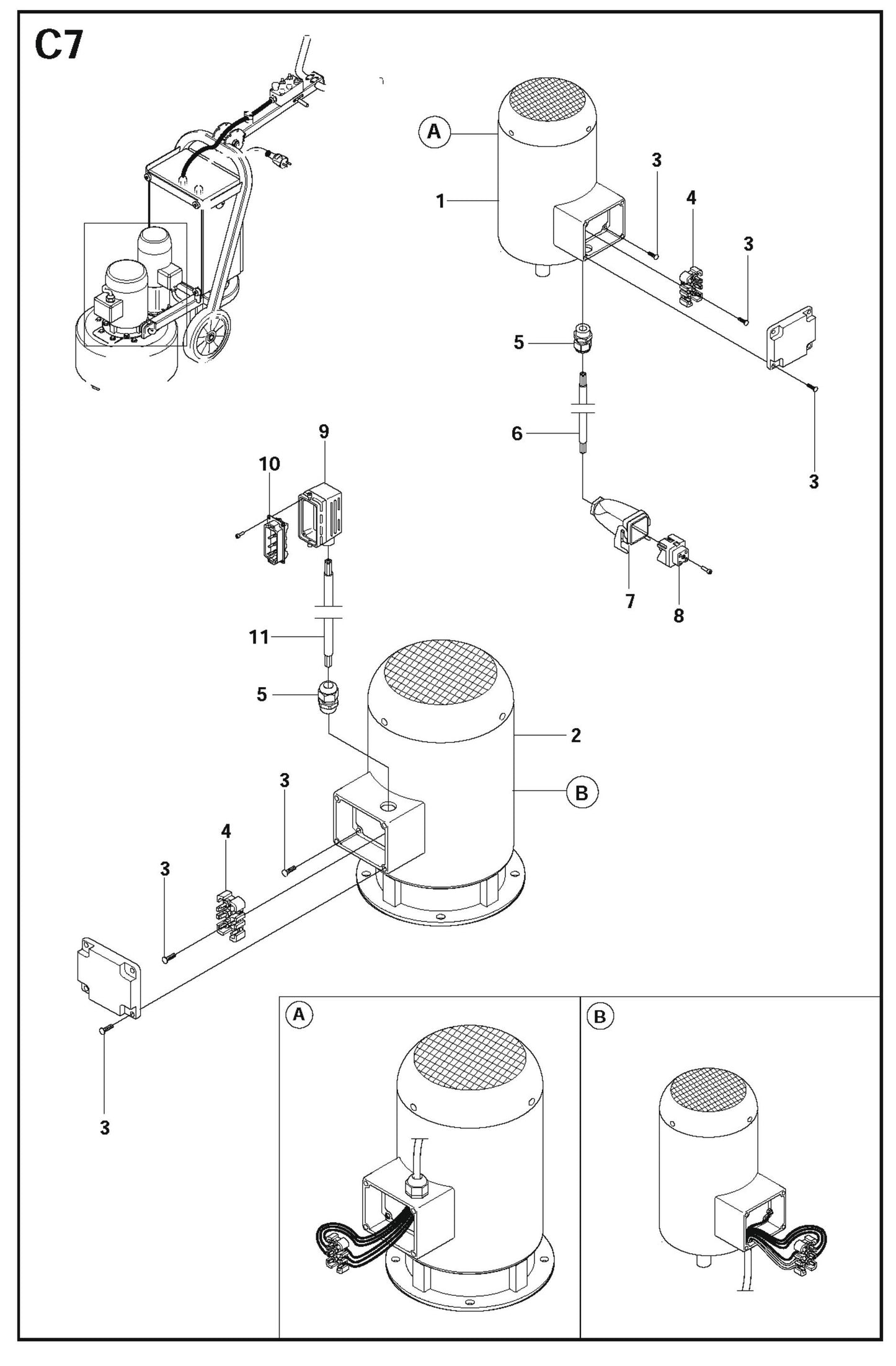C7 Parts For PG 530,To Machine Number 1208-3,2008-10 By Husqvarna