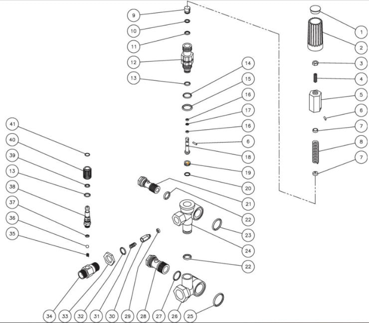 CA-2703-0MHB, CA-2703-0MRB, JP-2503-1ME3, JP-2503-0ME3 (sn:0-10173072) Unloader Assembly Parts by Mi-T-M