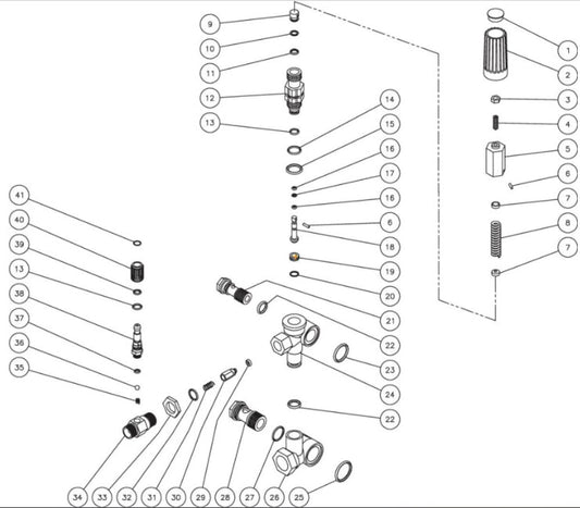 CA-2703-0MHB, CA-2703-0MRB, JP-2503-1ME3, JP-2503-0ME3 (sn:0-10173072) Unloader Assembly Parts by Mi-T-M