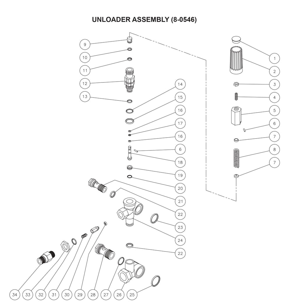CA-2703-0MHB Unloader Assembly (8-0546