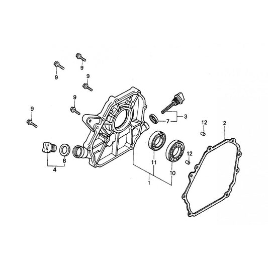 CA4HC HONDA GX120UTQX2 ENGINE — Crankcase Cover Assembly Parts by Multiquip Whiteman