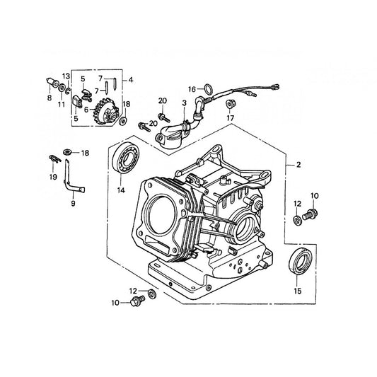 CA4HC HONDA GX120UTQX2 ENGINE — Cylinder Barrel Assembly Parts by Multiquip Whiteman