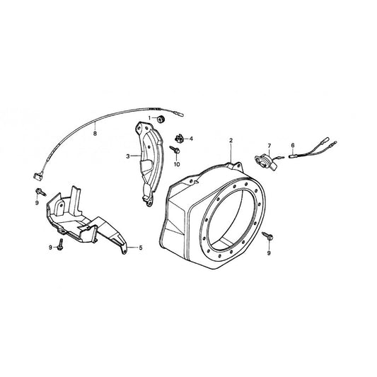 CA4HC HONDA GX120UTQX2 ENGINE — Fan Cover Assembly Parts by Multiquip Whiteman
