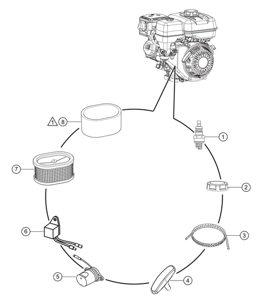 CA4HM Engine Service Assembly Parts