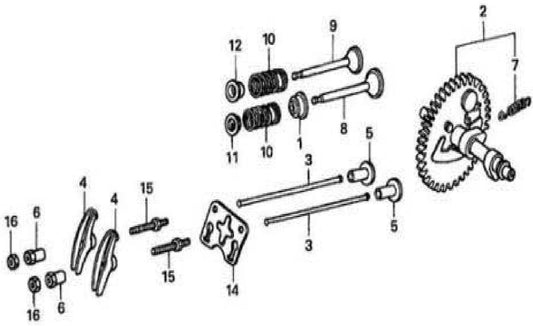 Camshaft Assembly Parts For MAC5501G Air Compressor By Makita