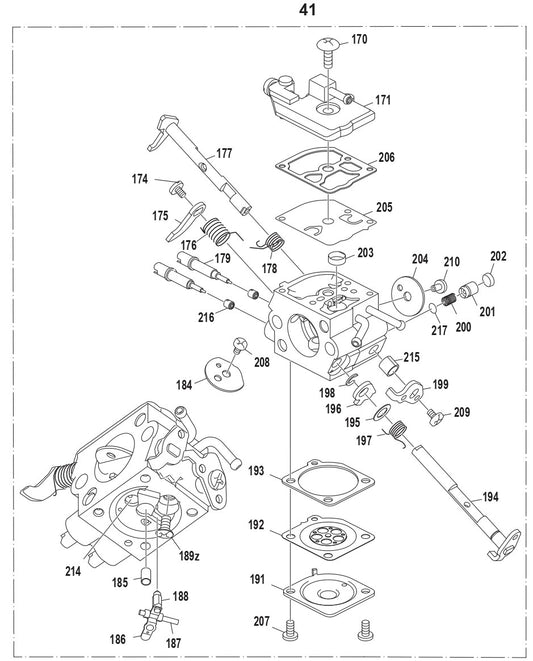Carburetor Assembly Parts For EA3500SRDB Gas Chain Saw Parts by Makita