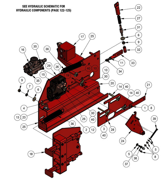BDF6048B Carriage Shifting Mechanism Assembly Parts by Allen Engineering