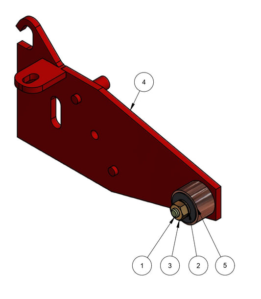 BDF6048B Carriage Shifting Mechanism Assembly Parts-3 by Allen Engineering