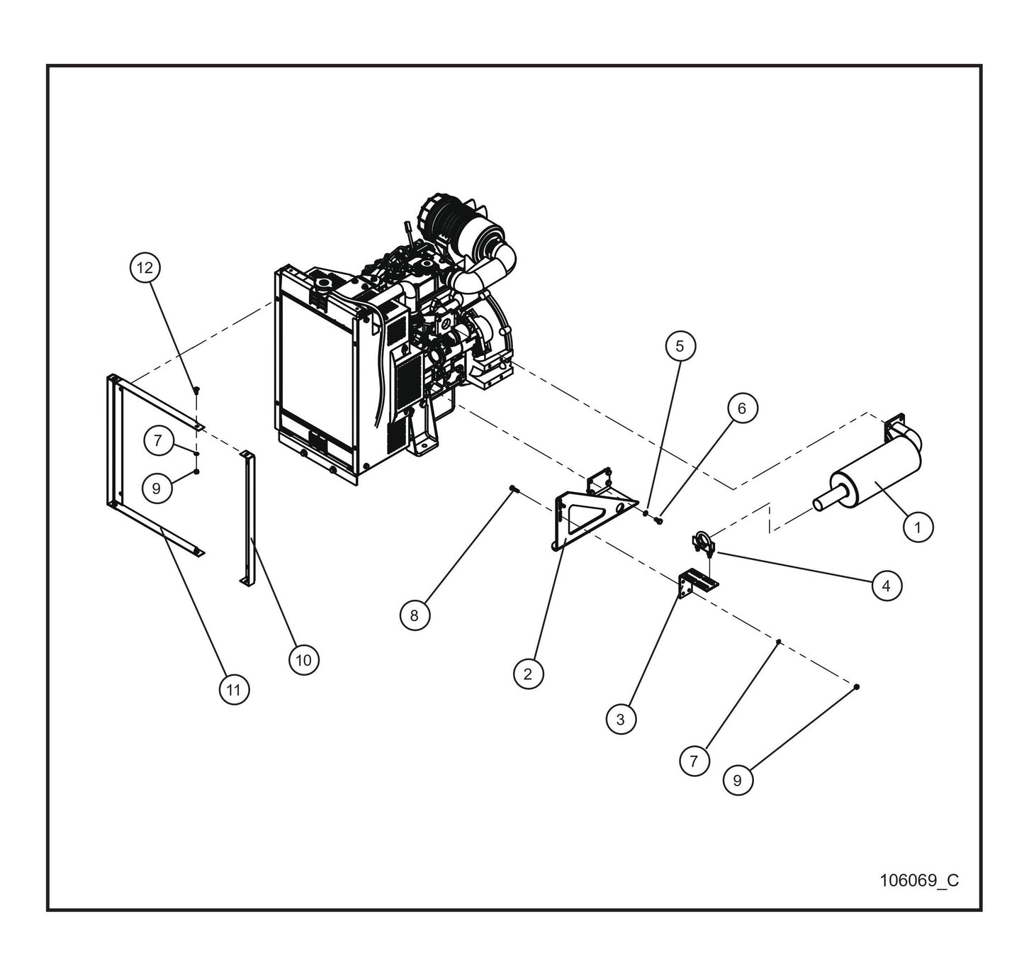 CAT C1.1 Engine Assembly Group Parts By Allmand
