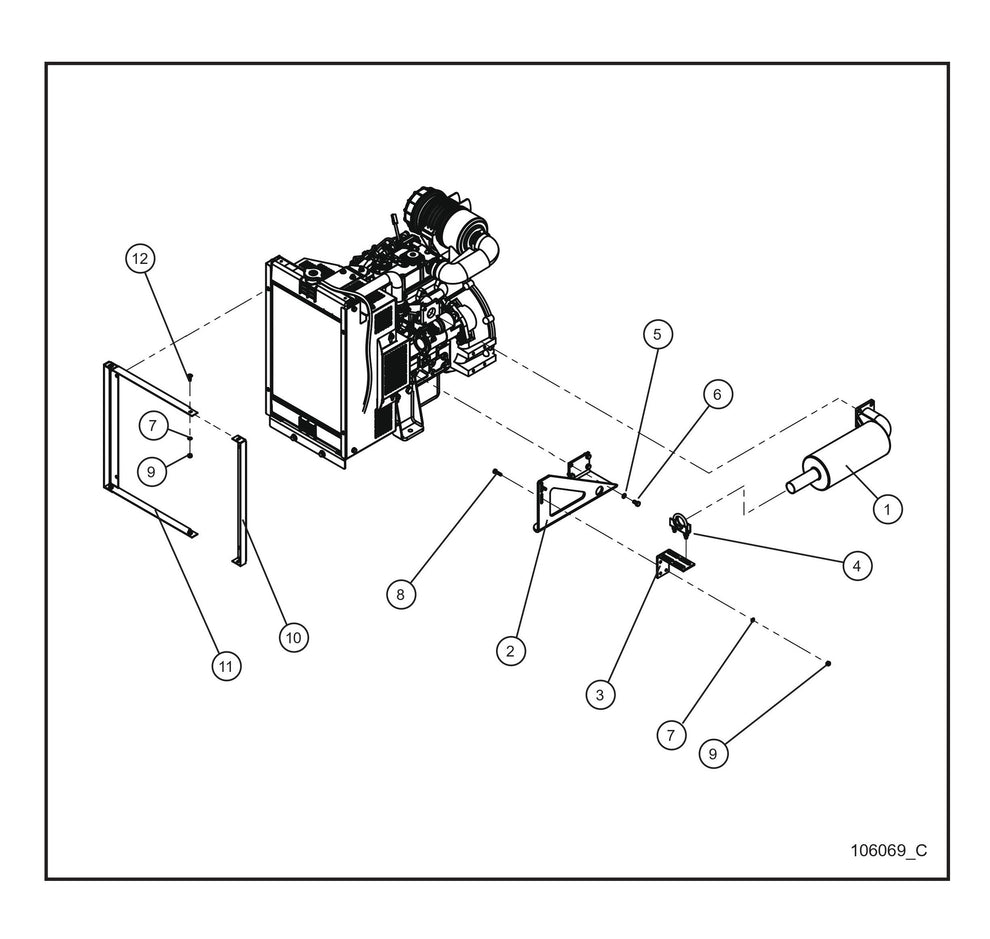 CAT C1.1 Engine Assembly Group Parts By Allmand