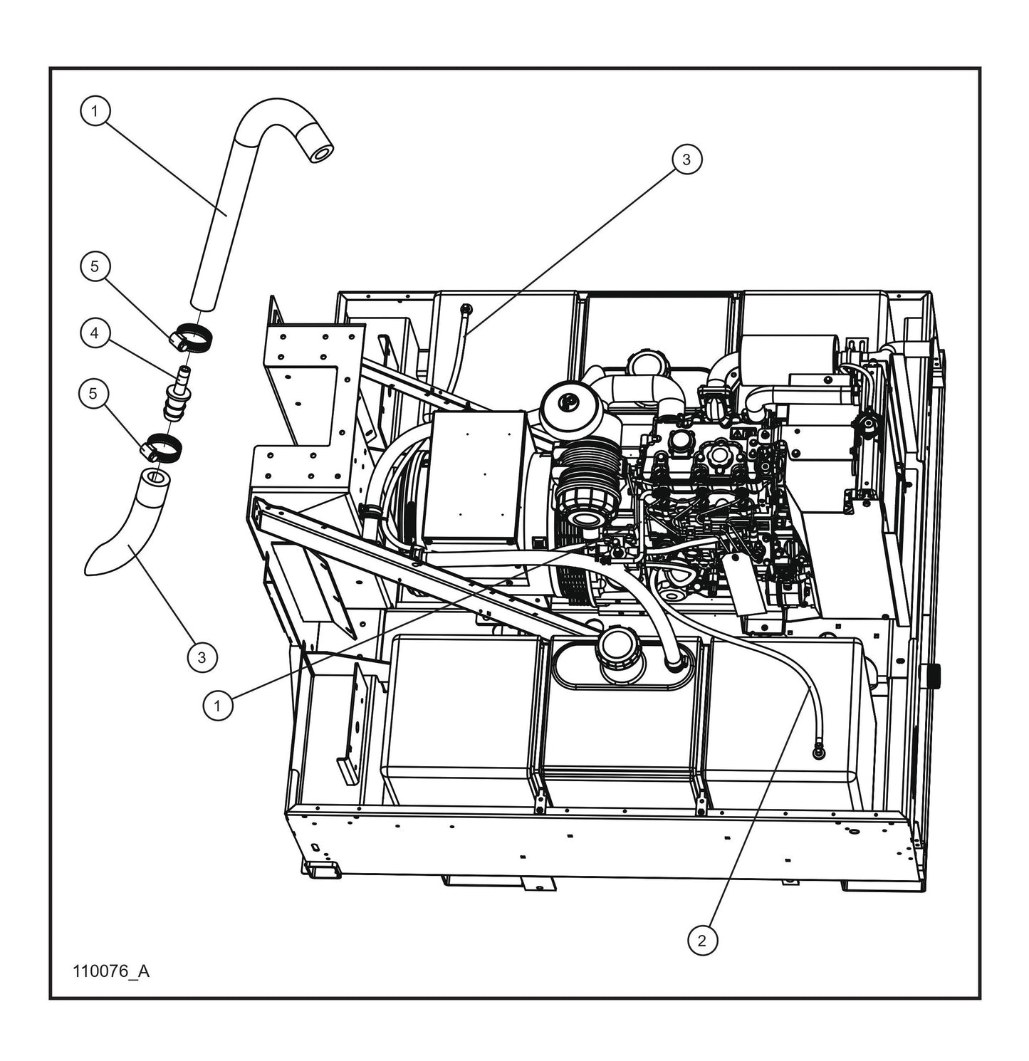 CAT C1.5 Fuel Lines Parts By Allmand