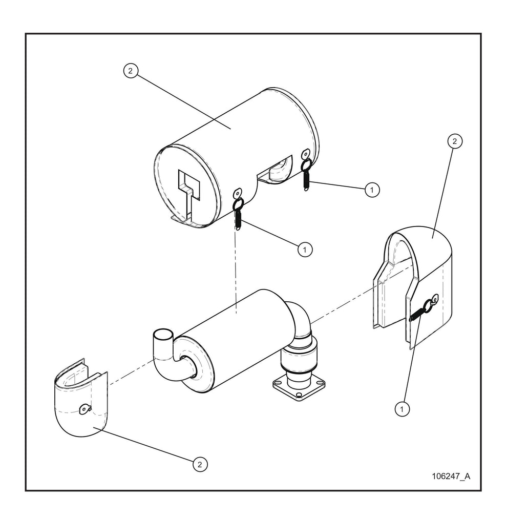 CAT C1.5 Turbo Exhaust Blanket Parts By Allmand