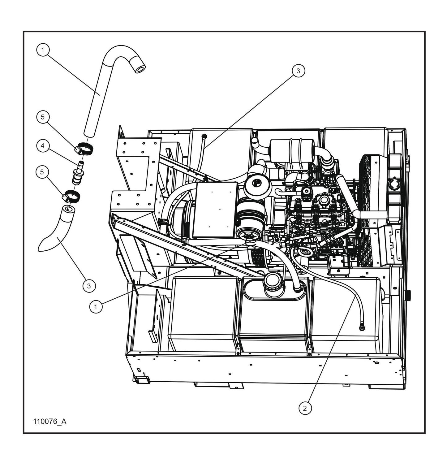 CAT C1.5 Turbo Fuel Lines Parts By Allmand