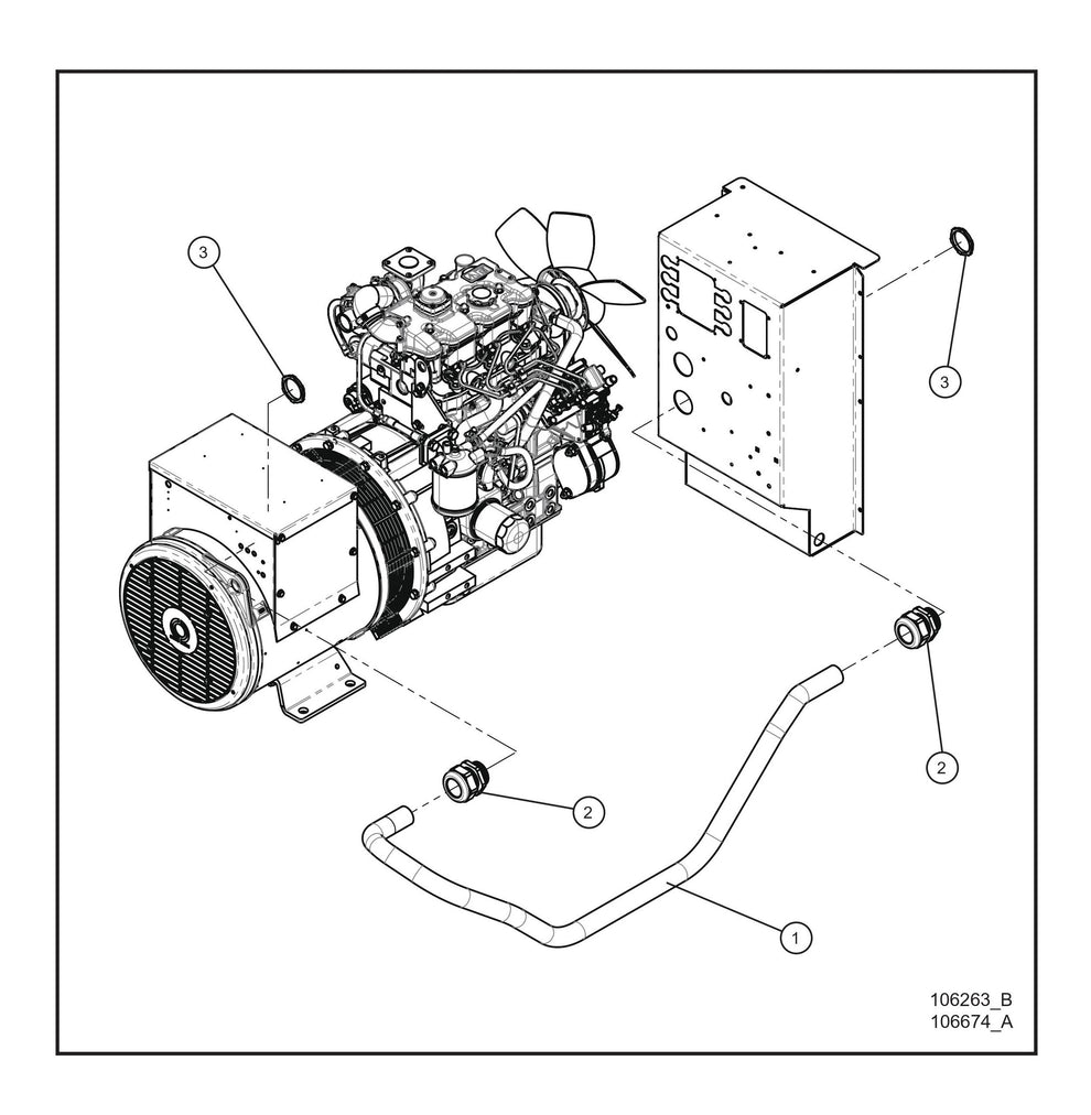 CAT C1.5 Turbo Generator Cord Options Parts By Allmand