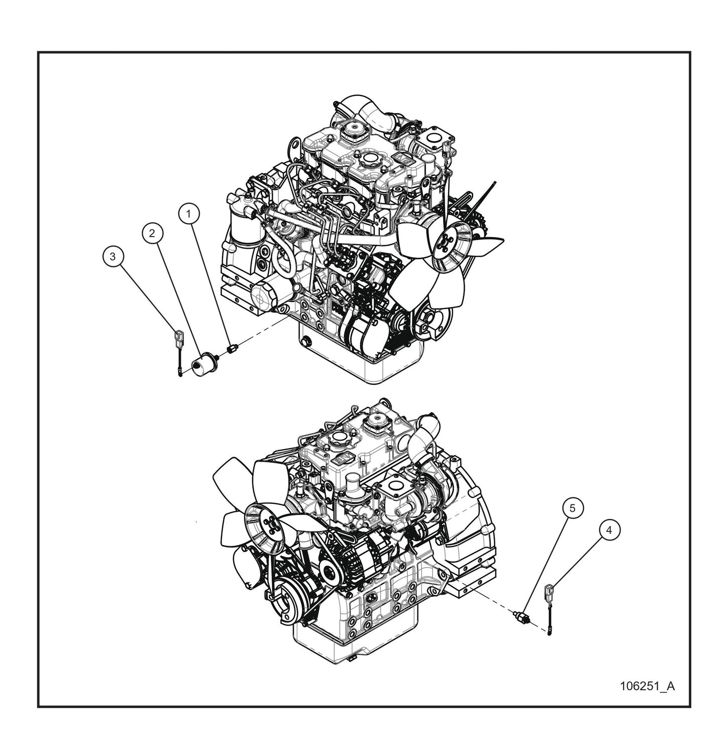 CAT C1.5 Turbo LSC Sending Unit Parts By Allmand