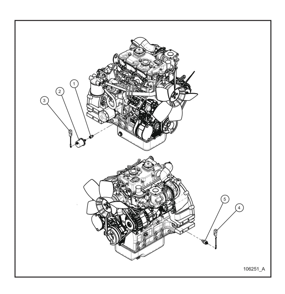 CAT C1.5 Turbo LSC Sending Unit Parts By Allmand