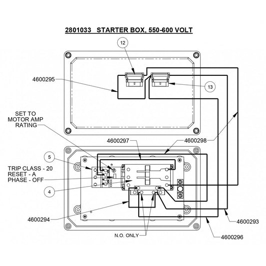 CB15 Starter Box 550-600 volt