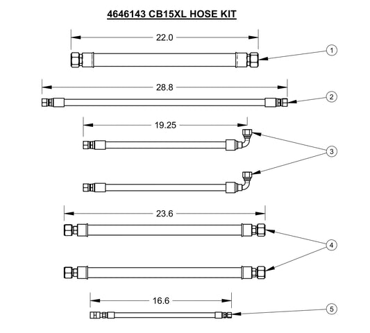 CB15EXL Hose Kit Assembly Parts