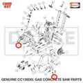 2900744 Capscrew, Flat Hd., M10 x 25mm fits Core Cut CC1300XL Concrete Floor Saw by Diamond Products