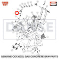 3200155 Fitting, 1/2" M. Pipe to 3/4" M. Garden fits Core Cut CC1300XL Concrete Floor Saw by Diamond Products