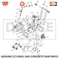 3200008 Close Nipple, 1/2" NPT fits Core Cut CC1300XL Concrete Floor Saw by Diamond Products