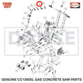 3200022 Fitting, 1/2" F. Pipe to 3/4" F. Garden fits Core Cut CC1300XL Concrete Floor Saw by Diamond Products