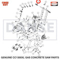 2500636 Handle Grip fits Core Cut CC1300XL Concrete Floor Saw by Diamond Products