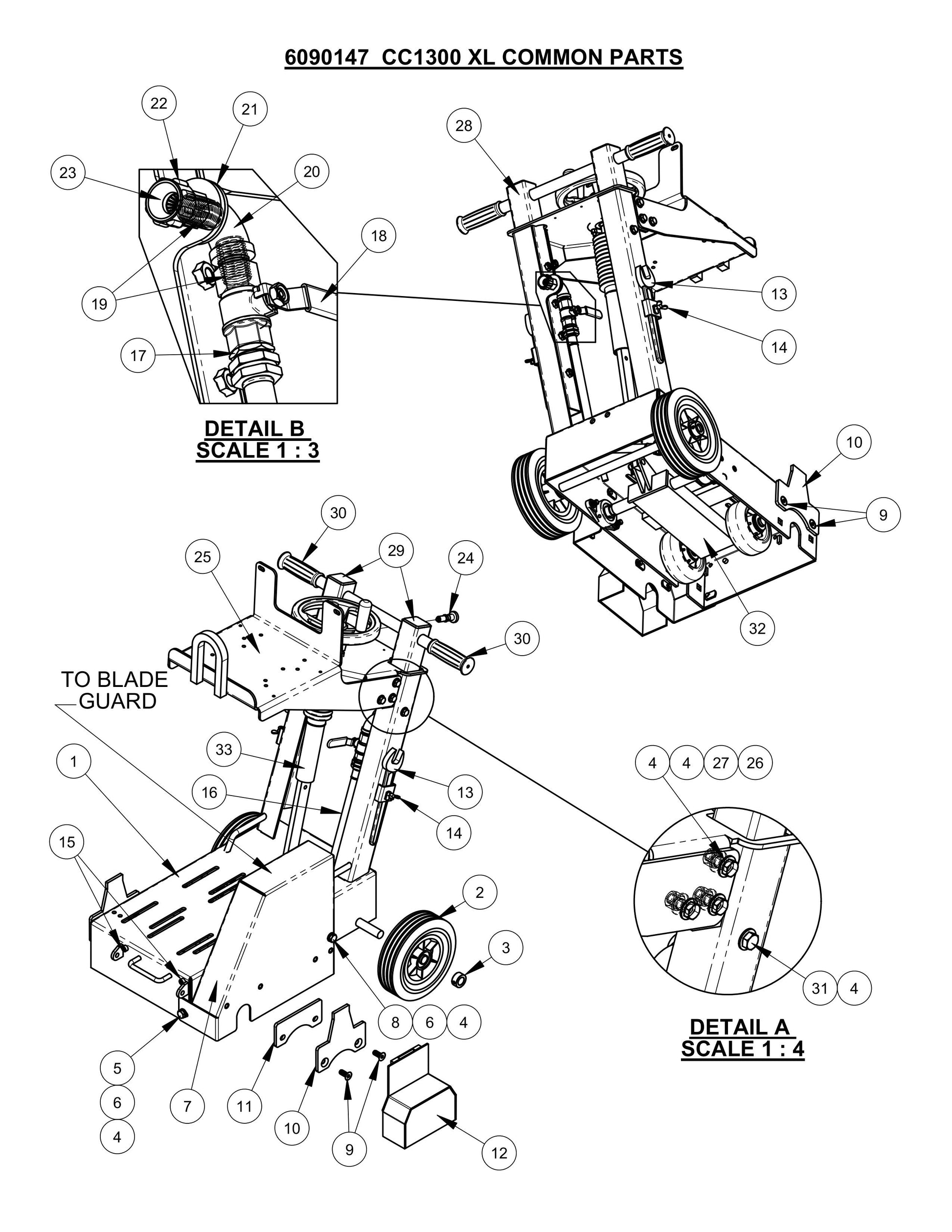CC1300XL Electric/Hydraulic Common Parts