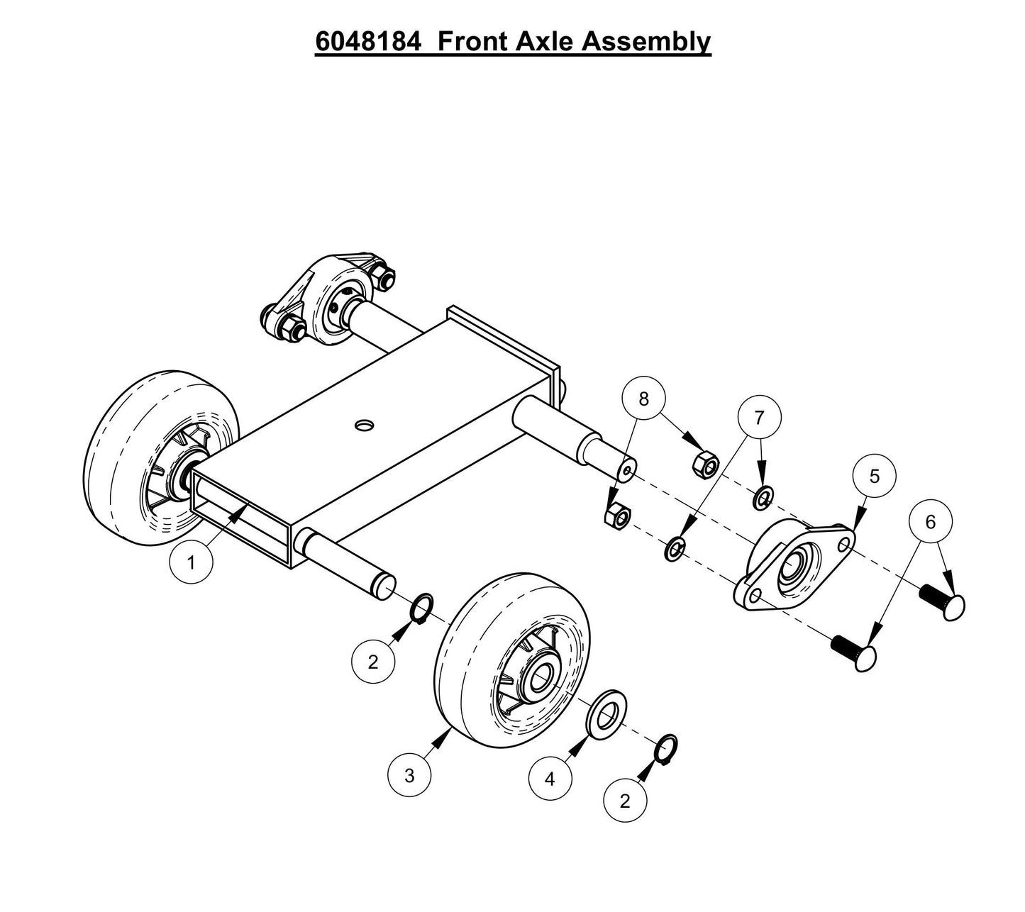 CC1300XL Electric/Hydraulic Front Axle Assembly